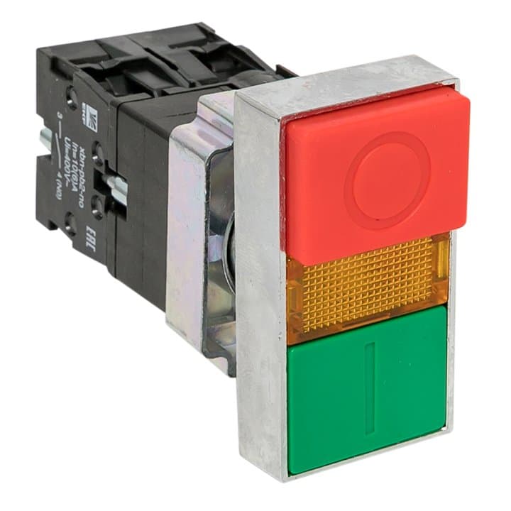 EKF PROxima Кнопка LAY5-BW8465 "I-O" прямоугольная 230В NO+NC — миниатюра 3
