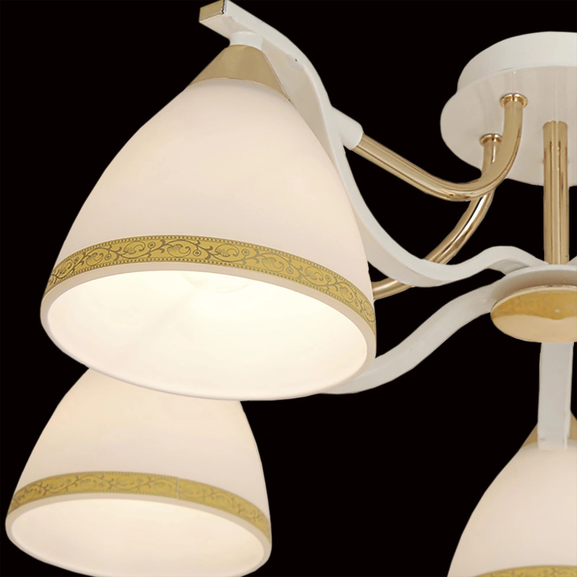 Citilux CL144152 Симона Бел.+Золото Свет-к Люстра — миниатюра 3