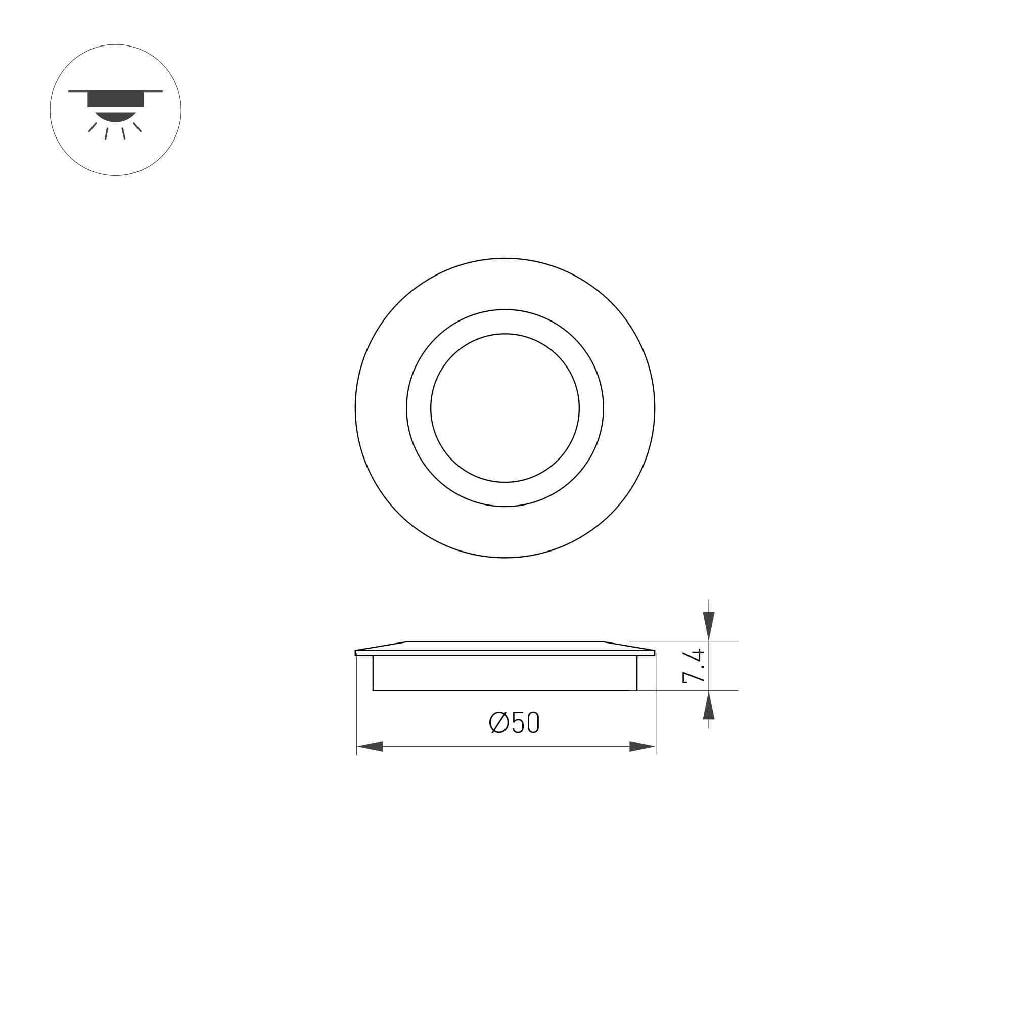 Arlight Накладка ART-DECK-CAP-FLAT-R50 (SL, STEEL) (Металл) 024927 — миниатюра 5