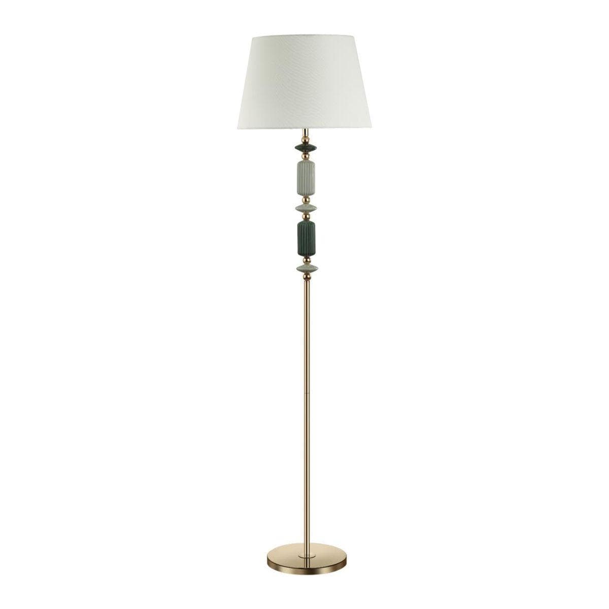 Odeon Light 4861/1FA CLASSIC ODL_EX22 41 золотой/раноцветн.керамика/абажур Торшер E27 1*60W 4861/1FA CANDY