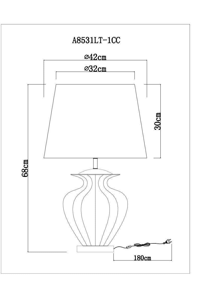 Arte Lamp A8531LT-1CC Настольные лампы декоративные — миниатюра 4