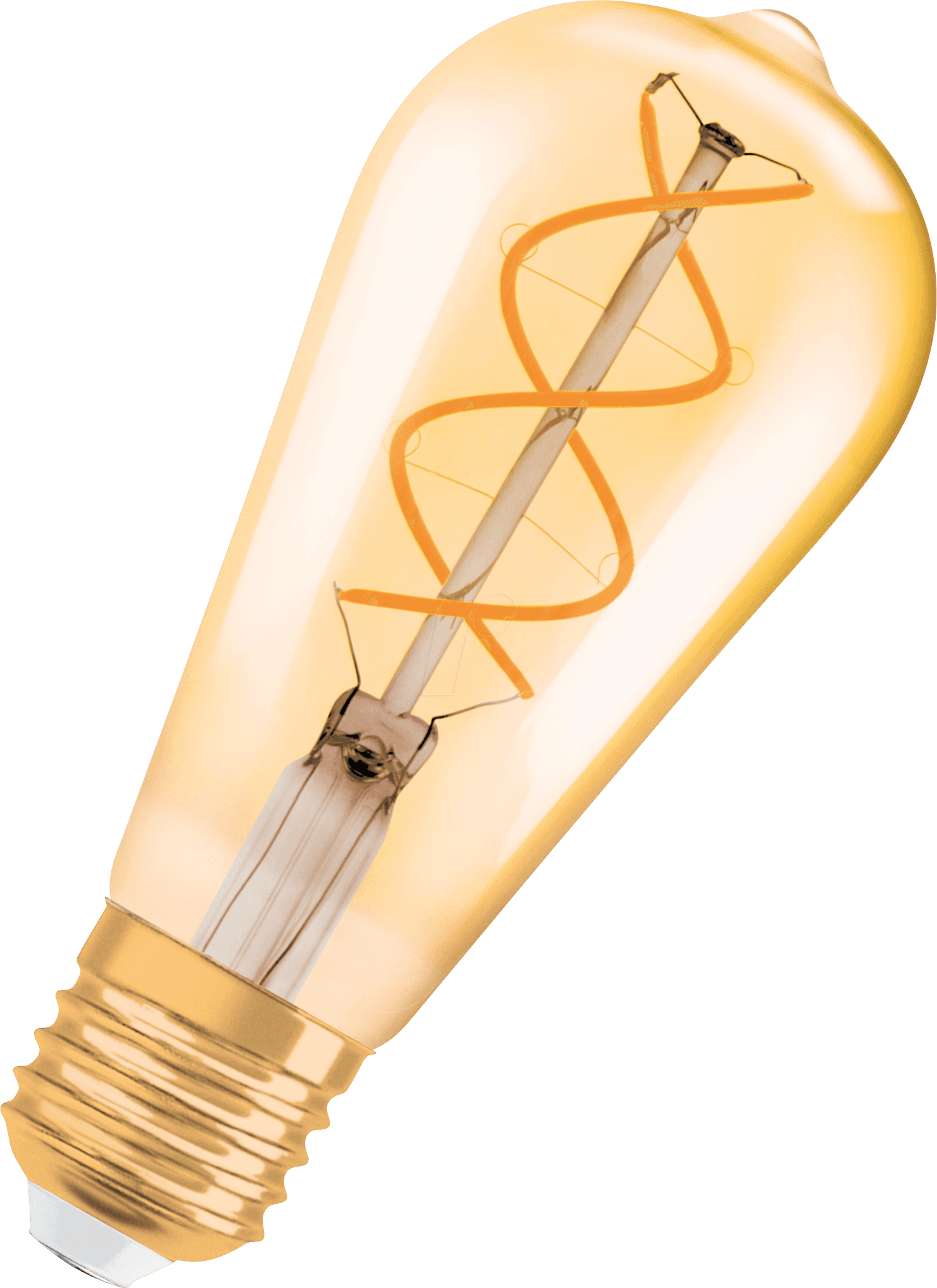 Osram Светодиодная лампа Vintage 1906 LED CL Edison,филаментная,GOLD 5W,золотистая,теплый белый свет (820), цоколь E27 4058075092112