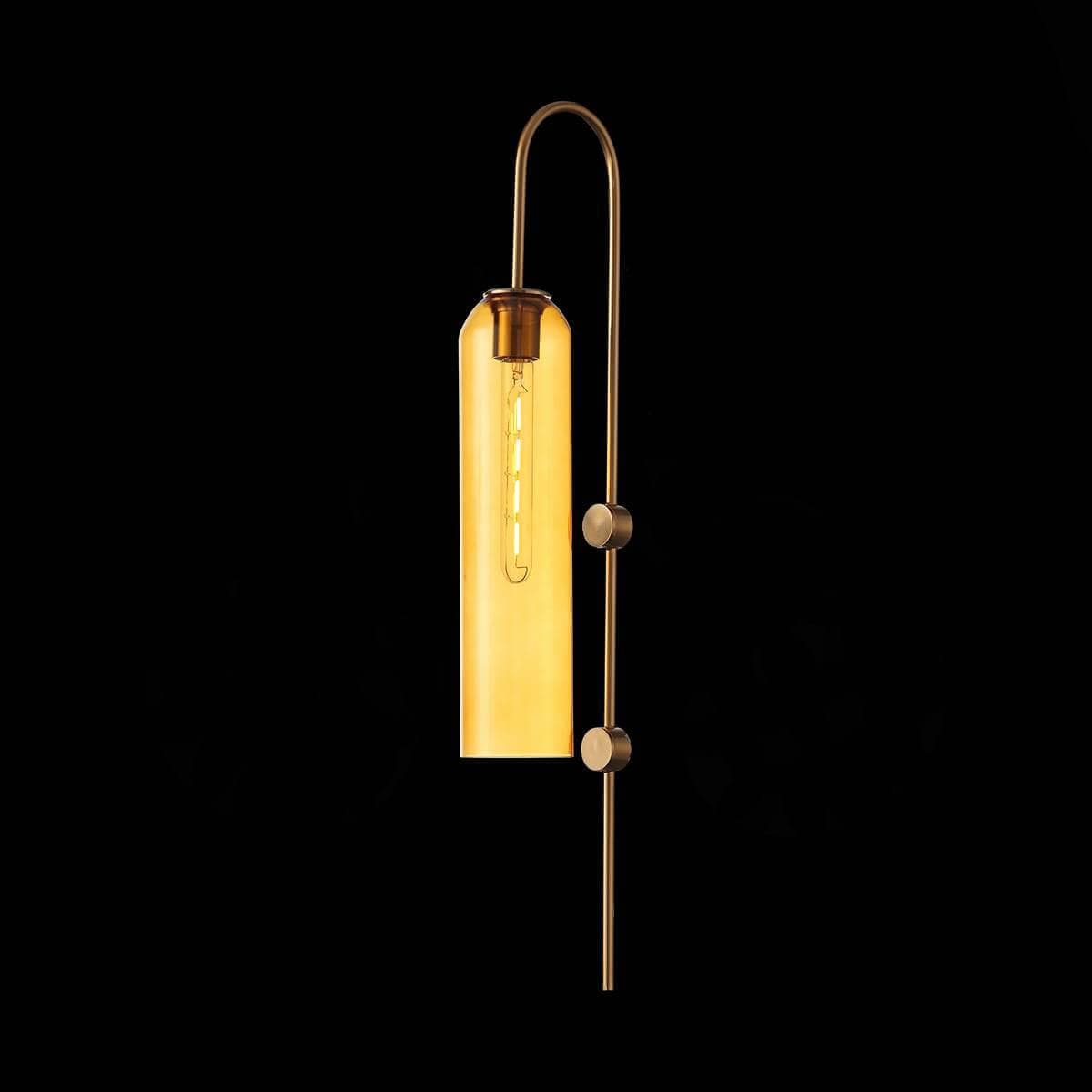 ST Luce SL1145.391.01 Светильник настенный Латунь/Янтарный E27 1*60W — миниатюра 3