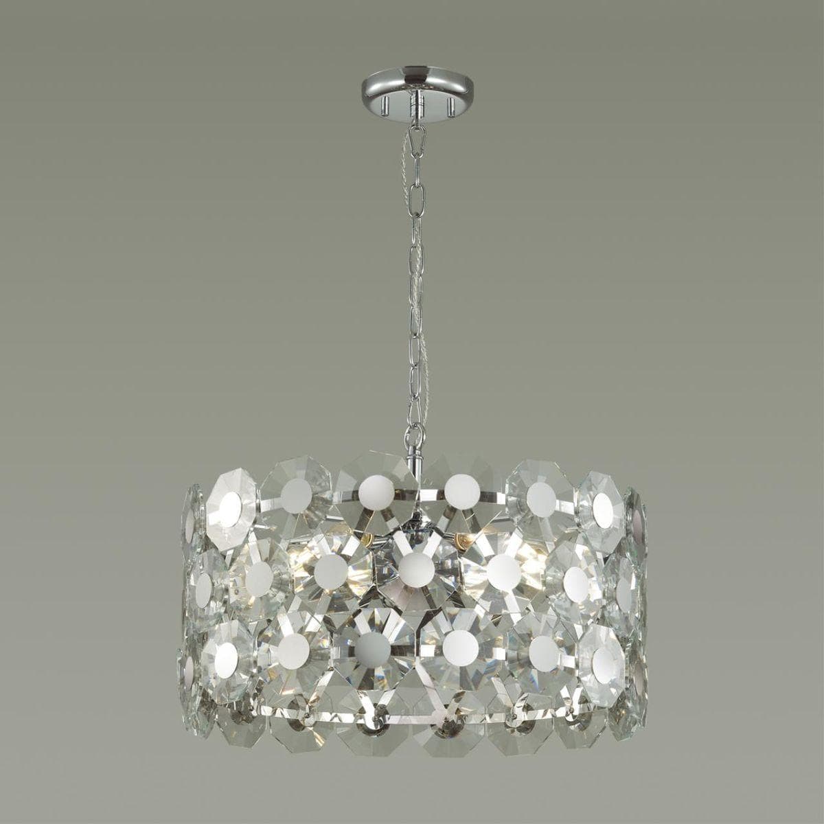 Odeon Light 4973/6 HALL ODL22 373 хром/хрусталь Люстра E14 6*40W TOKATA — миниатюра 4