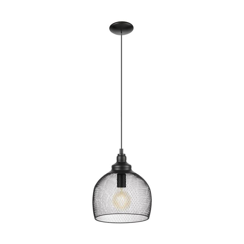 Eglo Подвес STRAITON, 1x60W (E27), Ø280, H1100, сталь, черный 49736