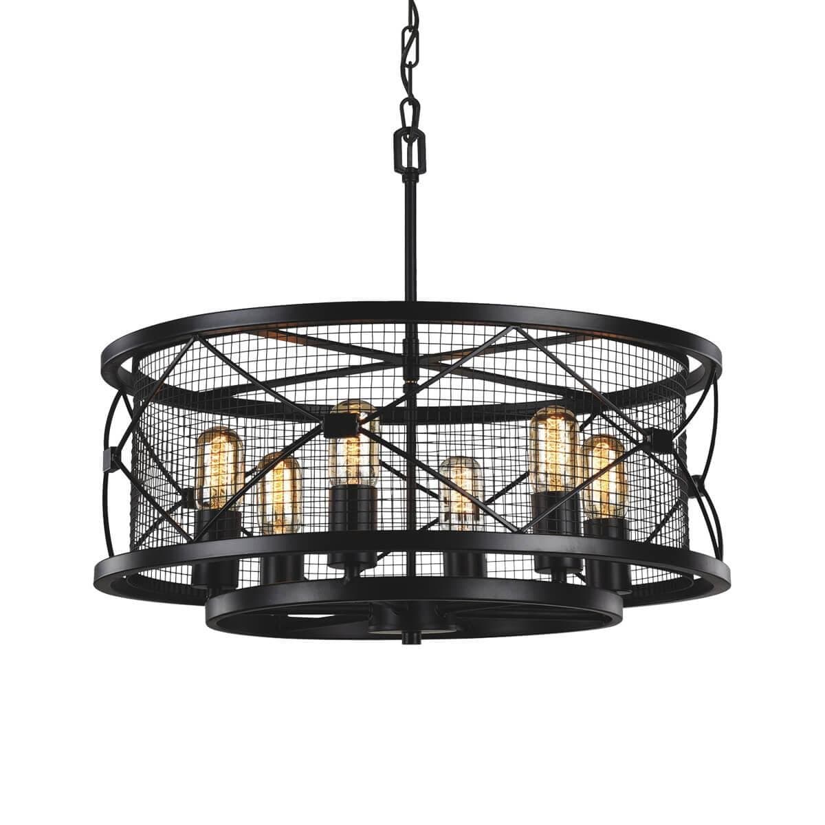 Favourite Mesh Черная Люстра 6*E27*60W 1783-6P