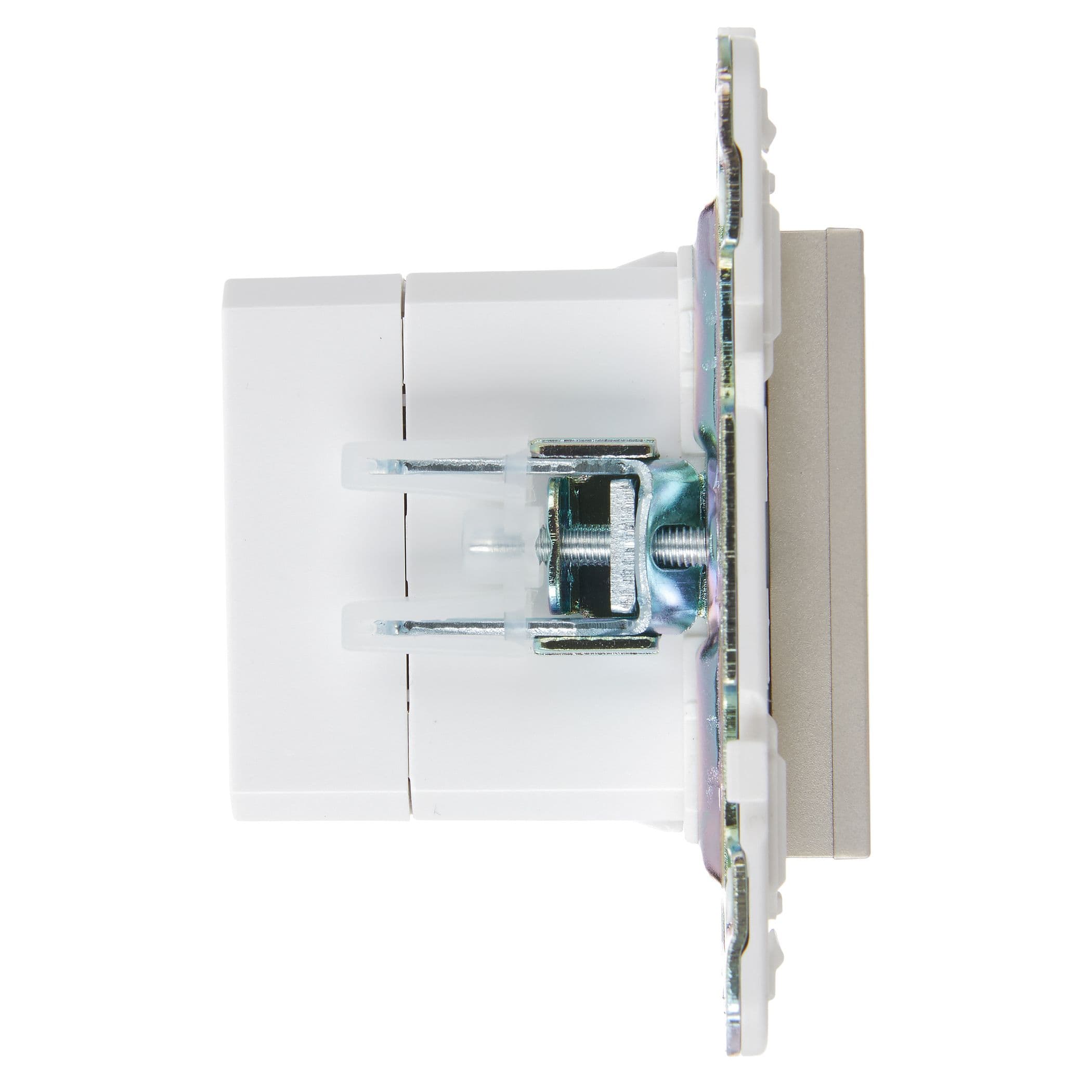 IEK SKANDY Шампань Розетка USB A+A 3,1А SK-R15Sh — миниатюра 4