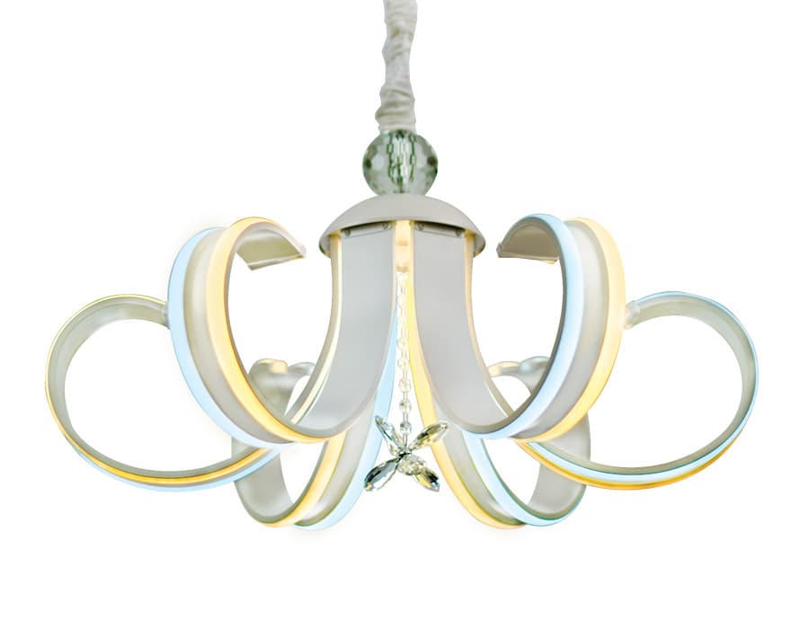 Ambrella Светодиодная люстра с пультом FL118/6 WH белый 156W 700*700*420 (ПДУ РАДИО 2.4)