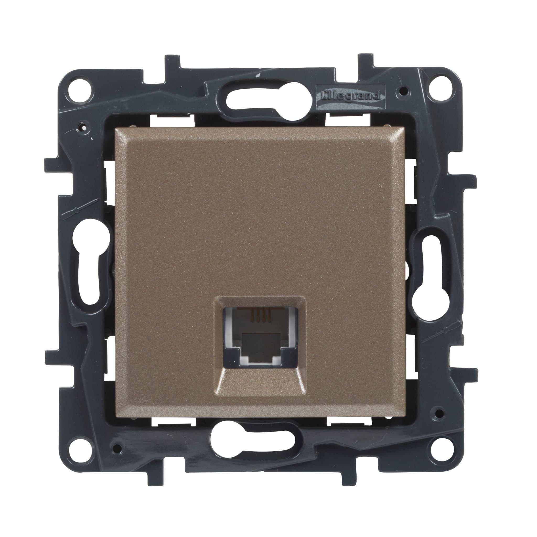 Legrand STRUCTURA Розетка RJ11 ШАМПАНЬ 764292 — миниатюра 4