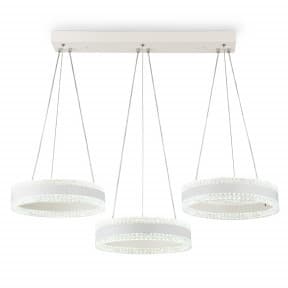 Ambrella Светильник светодиодный подвесной управляемый FA6206/3 WH белый 122W 3000K+6400K/3000K/6400K/4200K+4200K 840*300*750 (ПДУ РАДИО 2.4G)