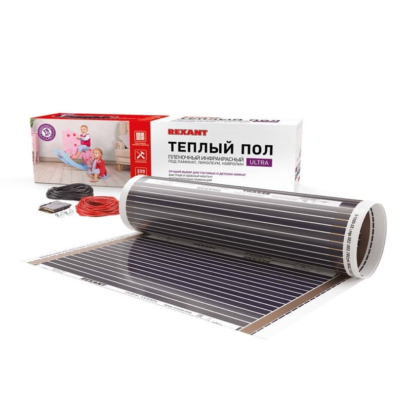 Пленочный теплый пол RXM 220 13 м2 / 0,5 х 26 м/ 2860 Вт Rexant 51-0516-4