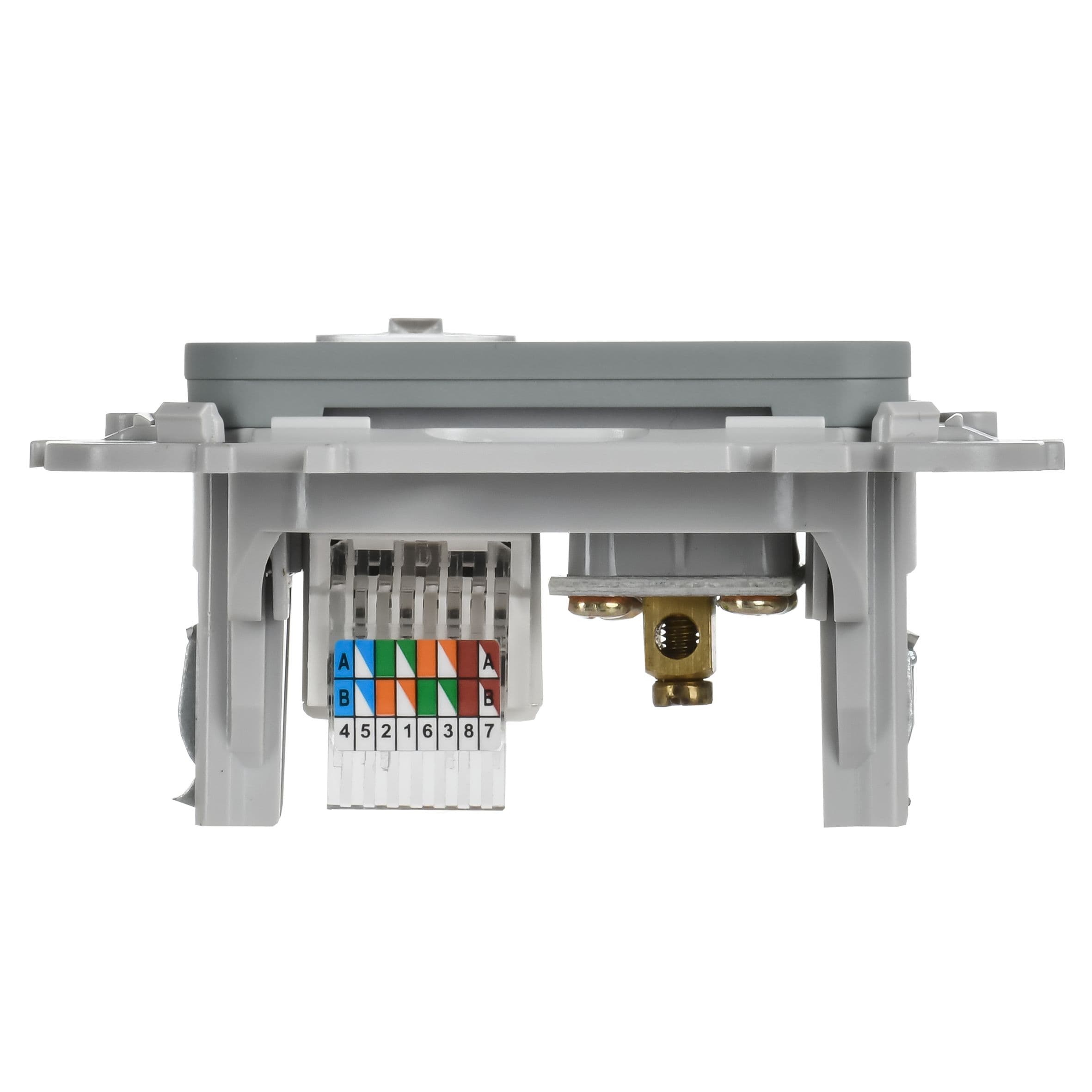 IEK FLITE Серый Розетка 2-местная RJ45/TV категория 5Е UTP — миниатюра 4