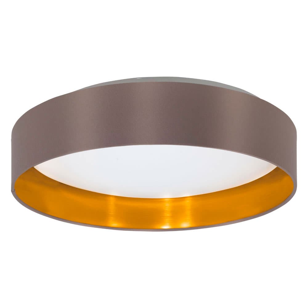 Eglo 99542 Светод. потол. светильник MASERLO 2, 24W (LED), Ø380, H90, 2050lm, пластик, сталь, белый/текст
