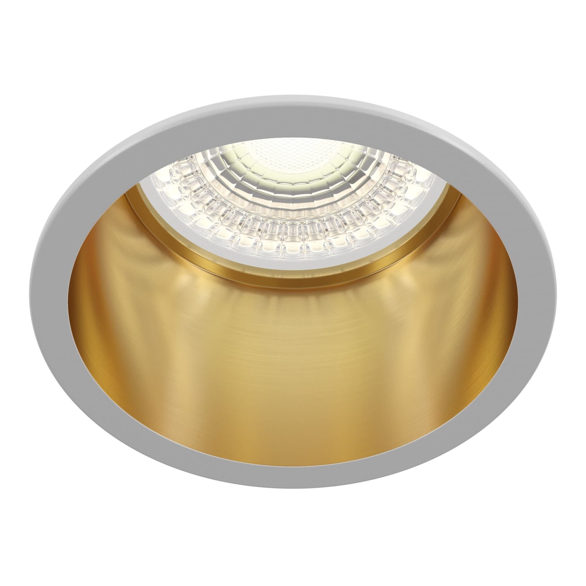 Maytoni Downlight Reif Белый с Золотом Встраиваемый светильник DL049-01WG — миниатюра 5