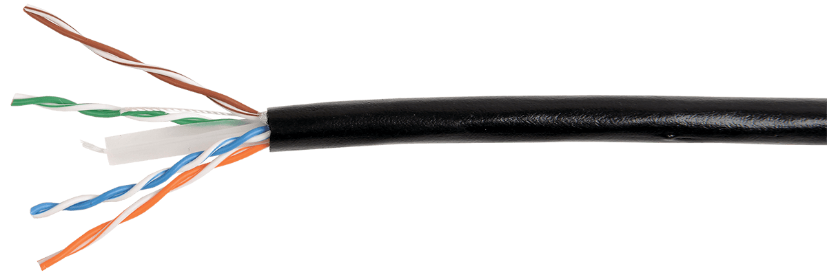 IEK ITK Витая пара U/UTP категории 6 4x2х23AWG LSZH черный (305м) LC3-C604-129 — миниатюра 2