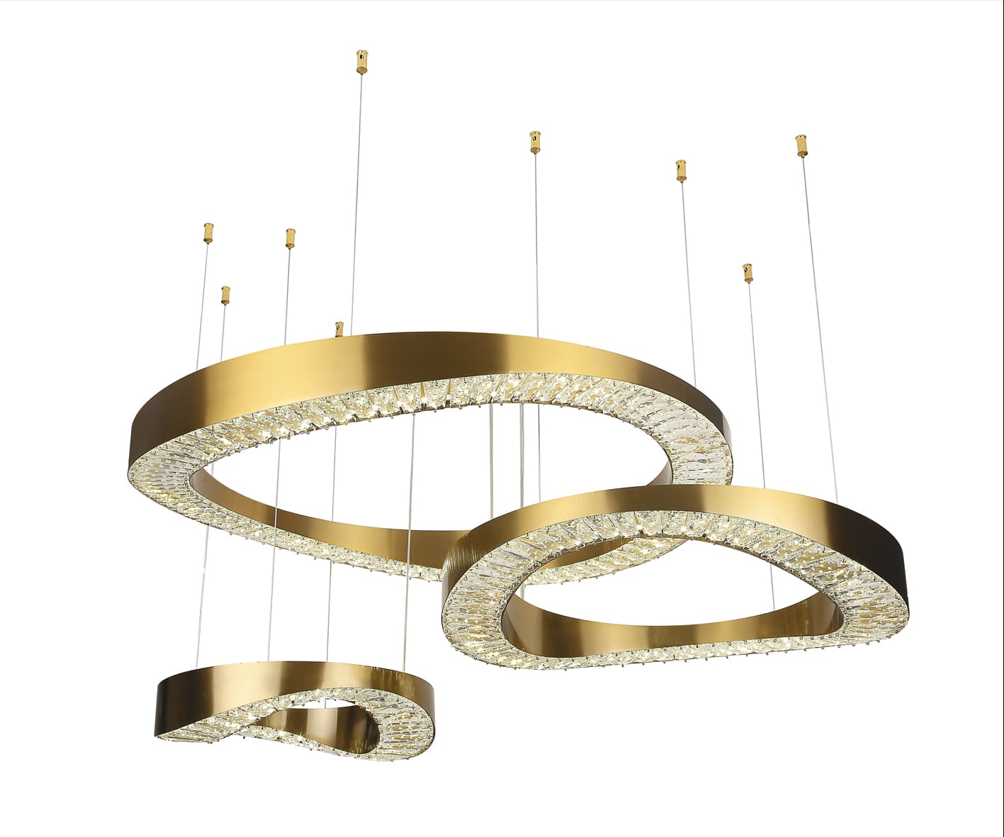 Kink Light 07676-80+60+40,20 Люстра Тауна бронза d80+60+40 h128 Led 140W (4000K)