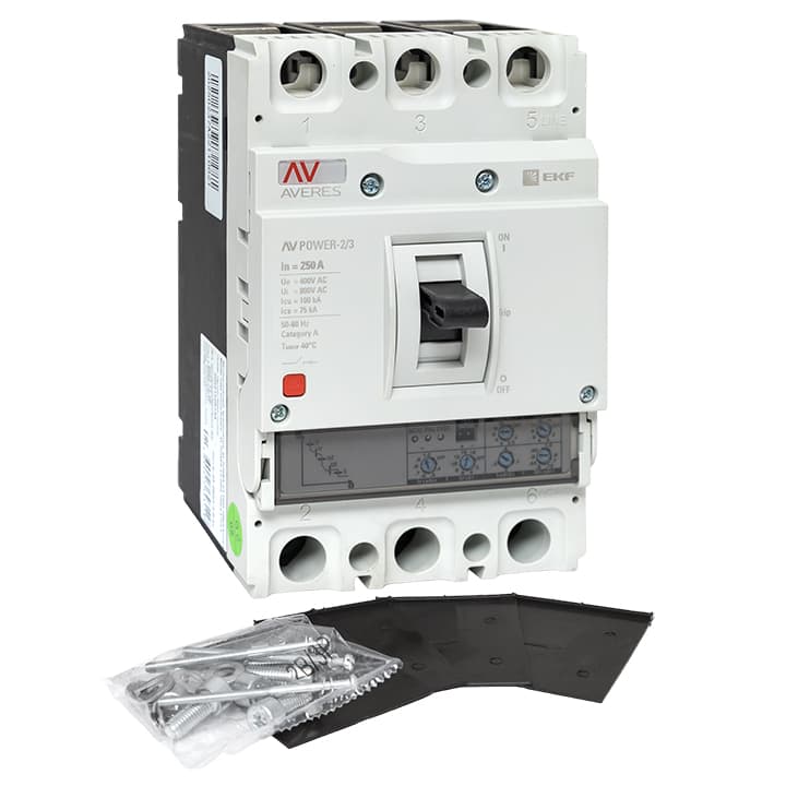 EKF  AVERES Автоматический выключатель AV POWER-2/3 250А 100kA ETU2.0 — миниатюра 1