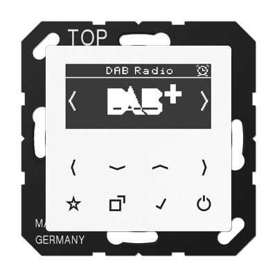 JUNG Цифровое радио DAB+, белый DABAWW