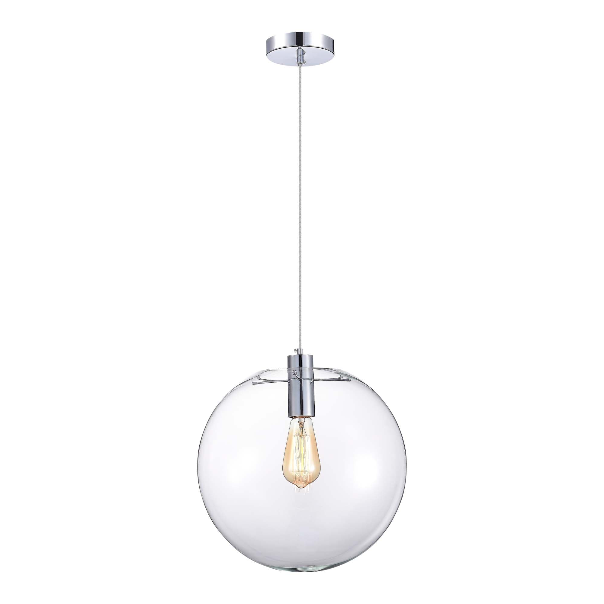 ST LUCE SL1056.133.01 Подвес Хром/Прозрачный E27 1*60W