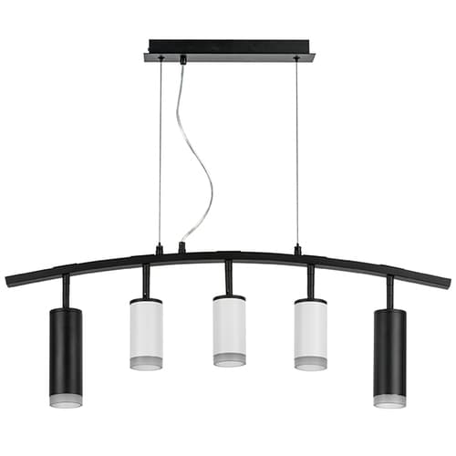 Lightstar LR7358723630 Люстра RULLO 5х50W GU10 ЧЕРНЫЙ/БЕЛЫЙ (571735+214436-3+214487-2+202430-5), шт