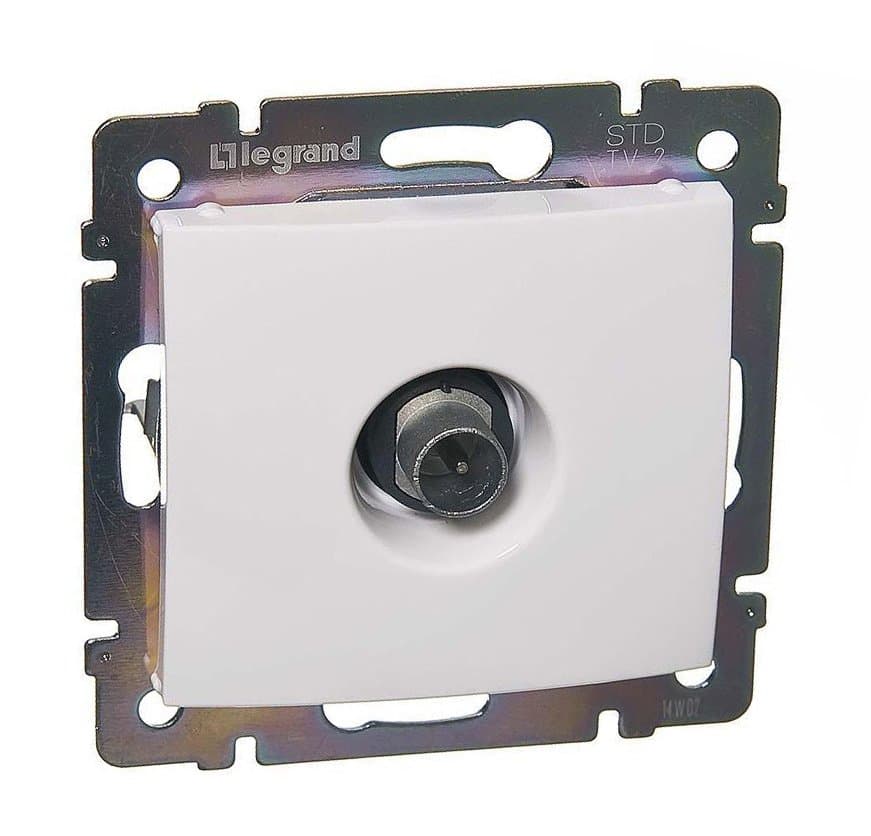 Legrand DIY Valena Бел Розетка TV оконечная, 10 дБ 694276 — миниатюра 2