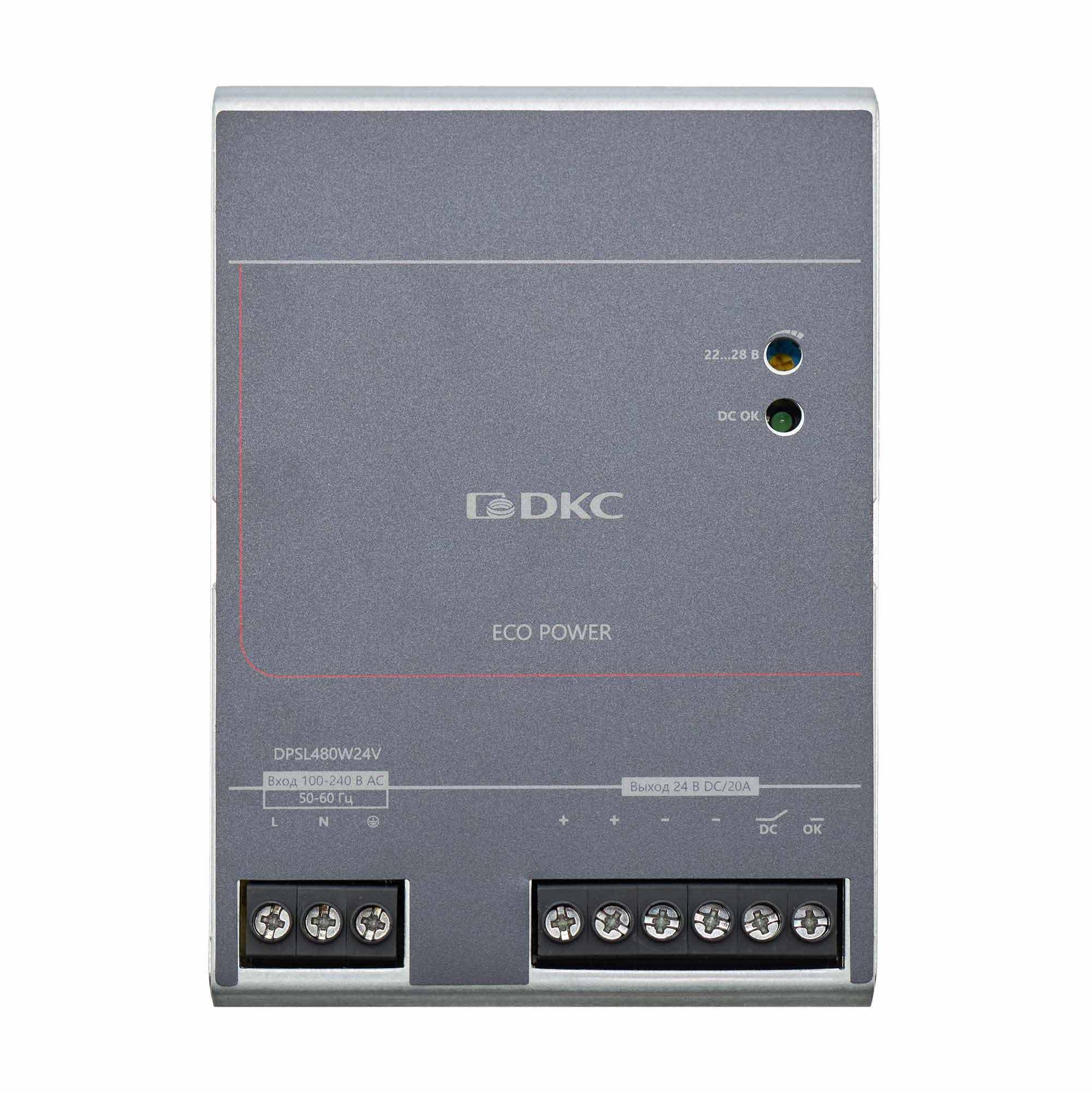 DKC Источник питания Эко Пауэр (Eco Power), однофазный, 480Вт, 20А, 24В — миниатюра 2