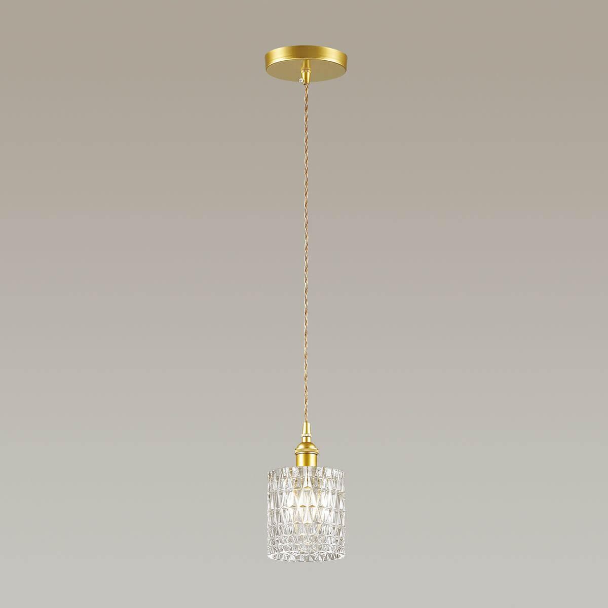 Lumion 3799/1 LN19 165 золотой, прозрачный Подвес E14 1*40W 220V JESS — миниатюра 3