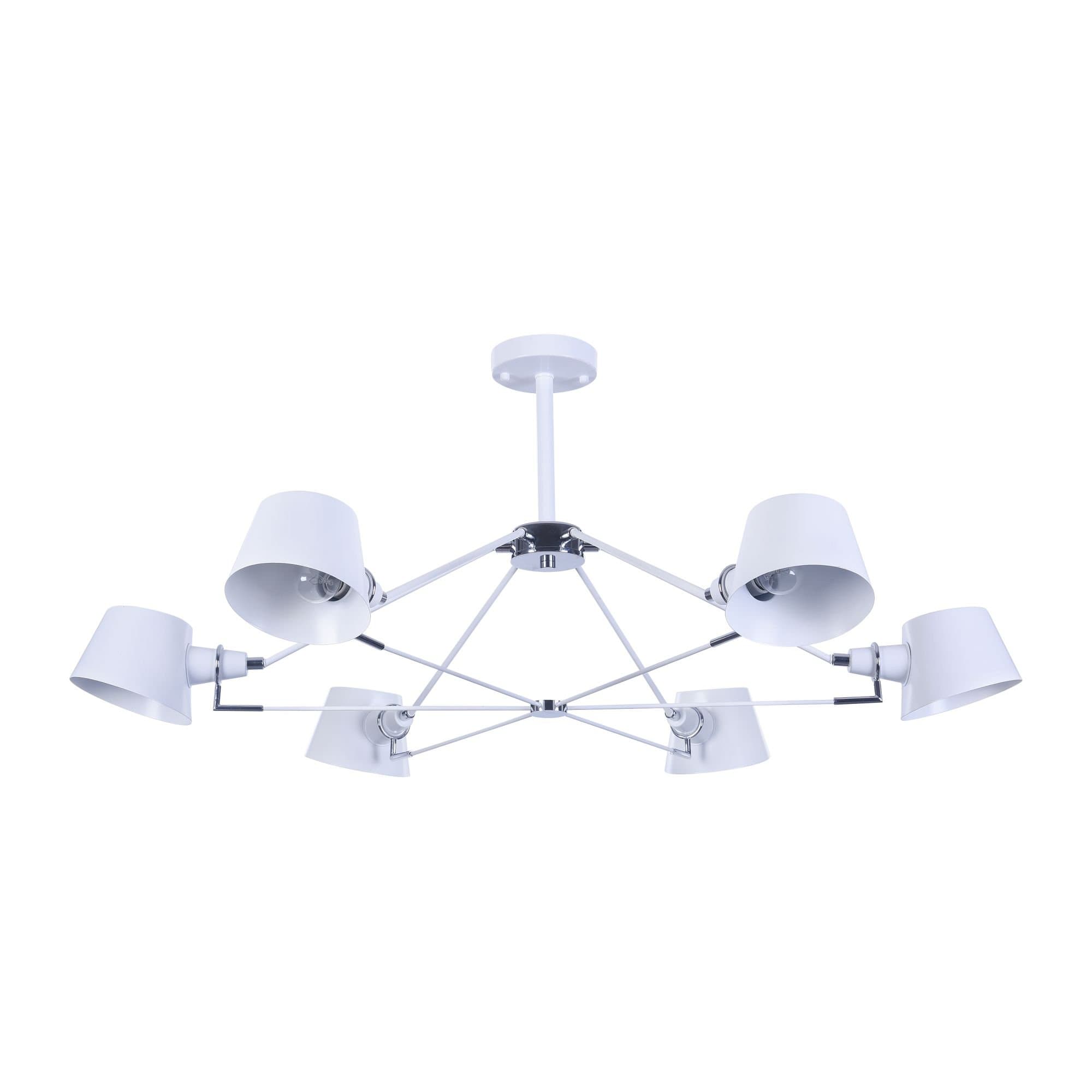Freya Modern Abigail Белый Люстра E14 40W FR5038-CL-06-W — миниатюра 6
