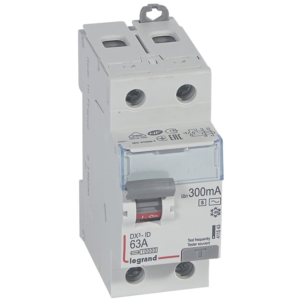 Legrand DX3 УЗО 2P 63А 300мА-AC-S 411543