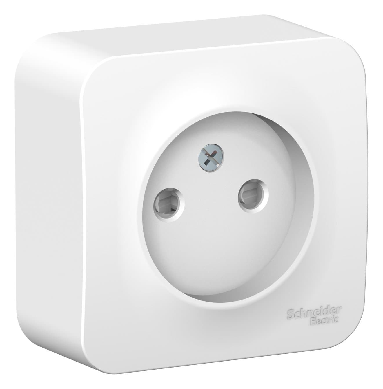 Systeme Electric Blanca наруж Бел Розетка б/з со шторками 16А, 250В, изолир. пластина — миниатюра 2