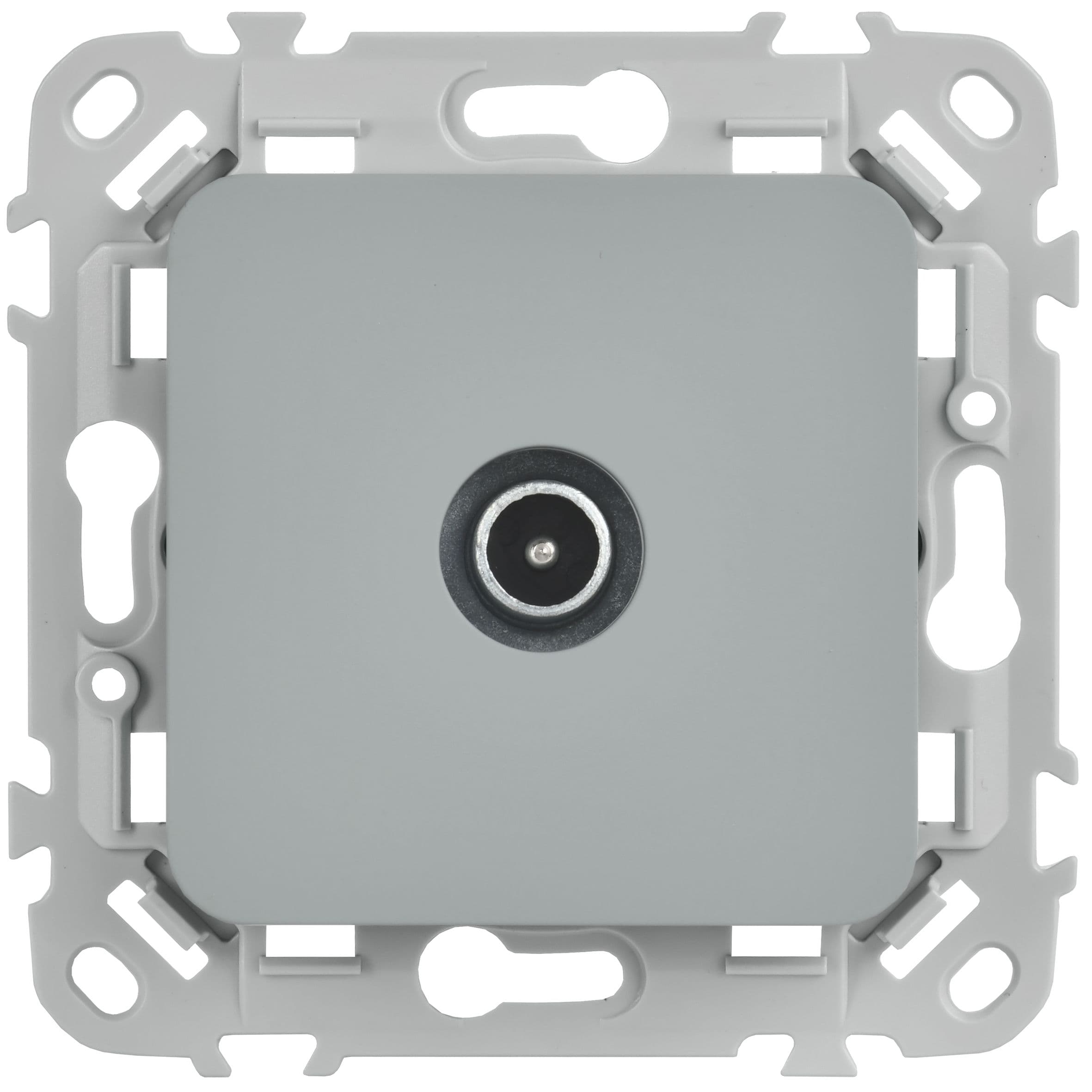 IEK FLITE Серый Розетка TV экранированная оконечная тип M — миниатюра 2