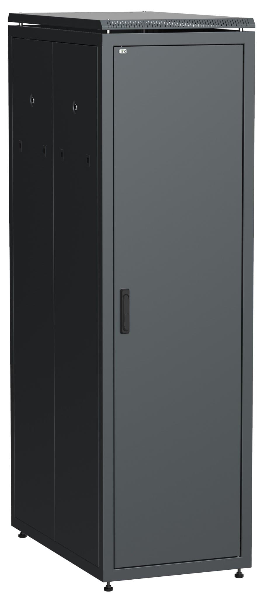 IEK LINEA N ITK Шкаф сетевой 19" LINEA N 33U 600х1000 мм металлические двери черный LN05-33U61-MM