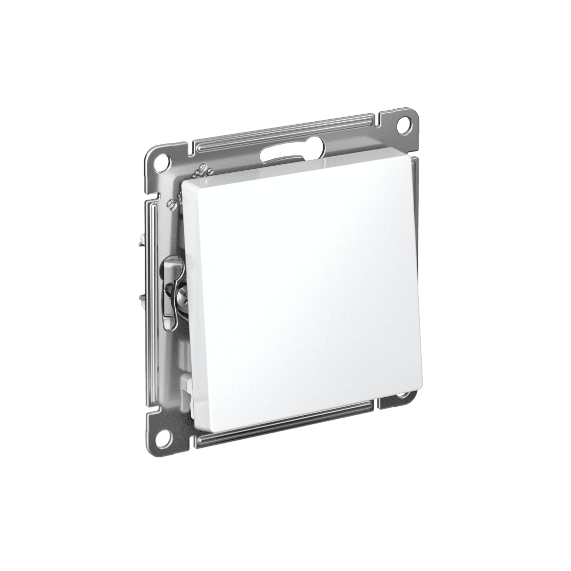 Systeme Electric AtlasDesign Белый Выключатель 1-клавишный, сх.1, 10АХ, мех., быстрозажим. клем.
