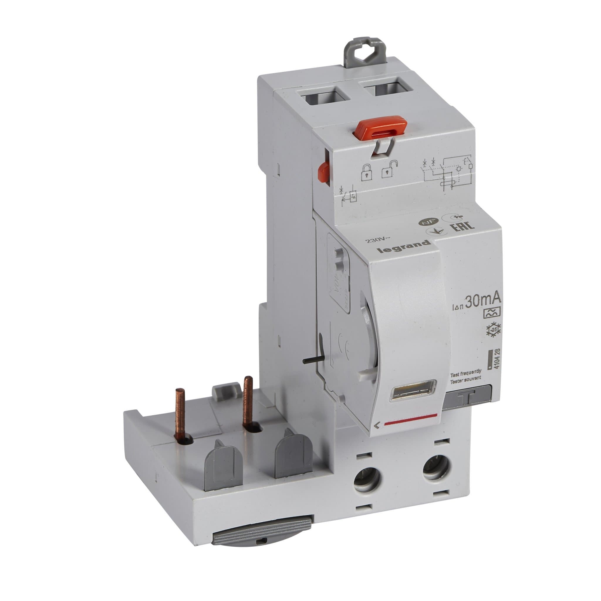 Legrand DX3 Дифференциальный блок 2P 40А 30мА  230В 2 модуля (А) 410428
