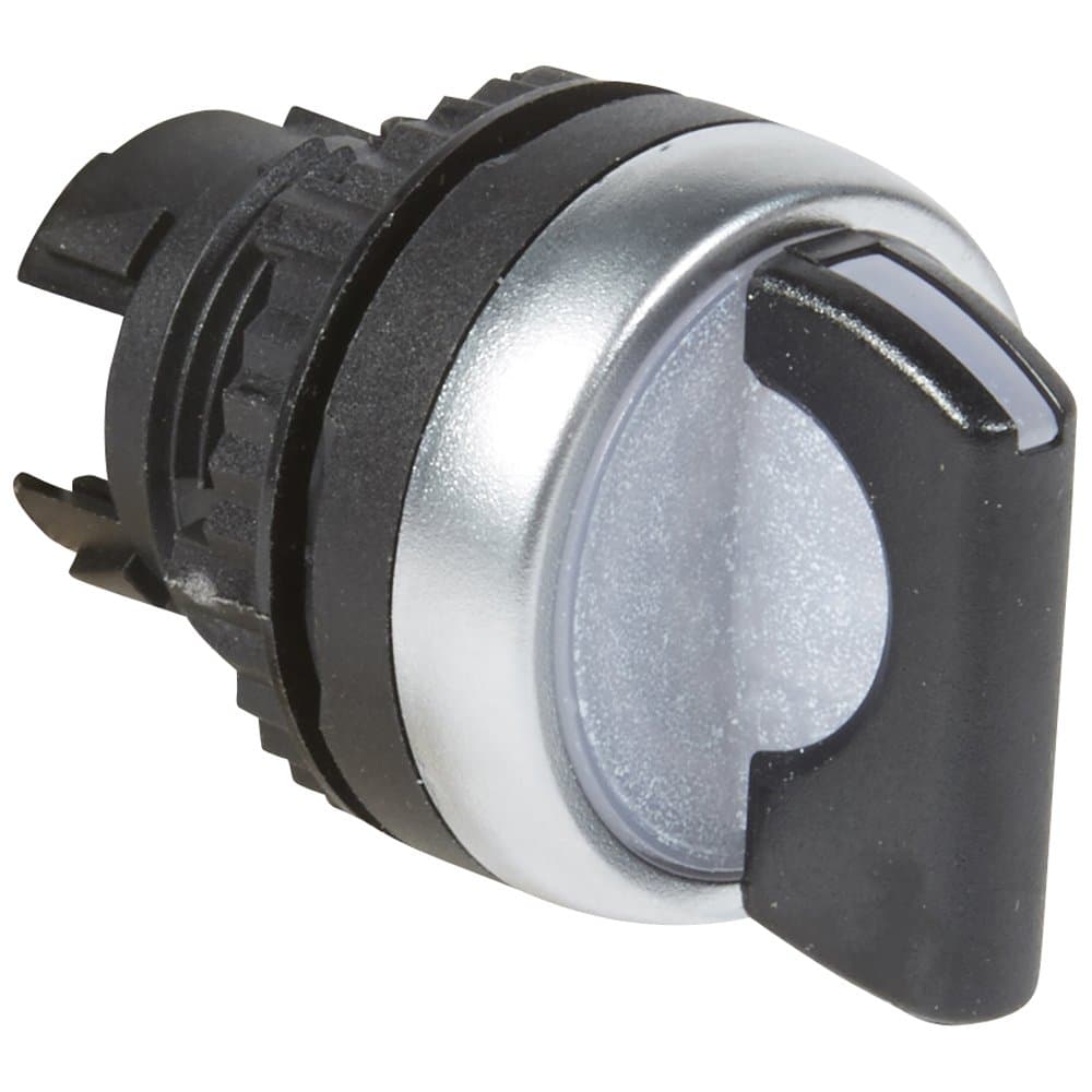 Legrand Osmoz Головка переключателя подсветки ЧЕРН.ручк. 2 п с фикс. 90°(0-1) 12-3 час. 024043