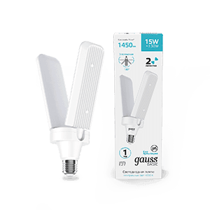 Gauss Лампа Basic 15W 1450lm 4000K E27 Клевер-2 LED 11732212