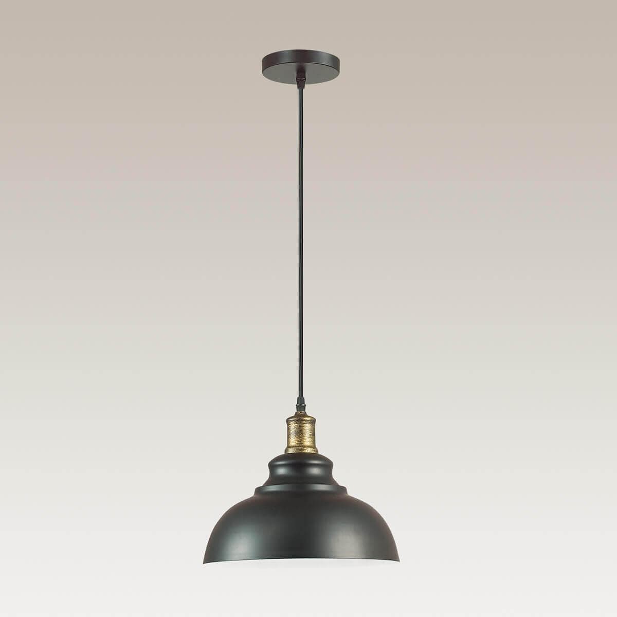 Lumion 3675/1 LN18 266 матовый чёрный Подвес E27 60W 220V DARIO — миниатюра 3