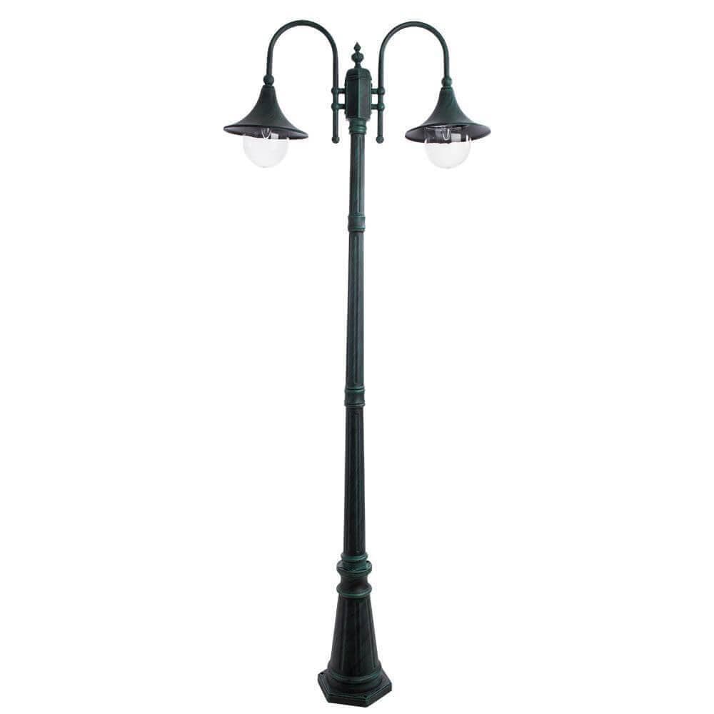 Arte Lamp Malaga Медь/Белый Светильник уличный наземный 2x75W E27 A1086PA-2BG