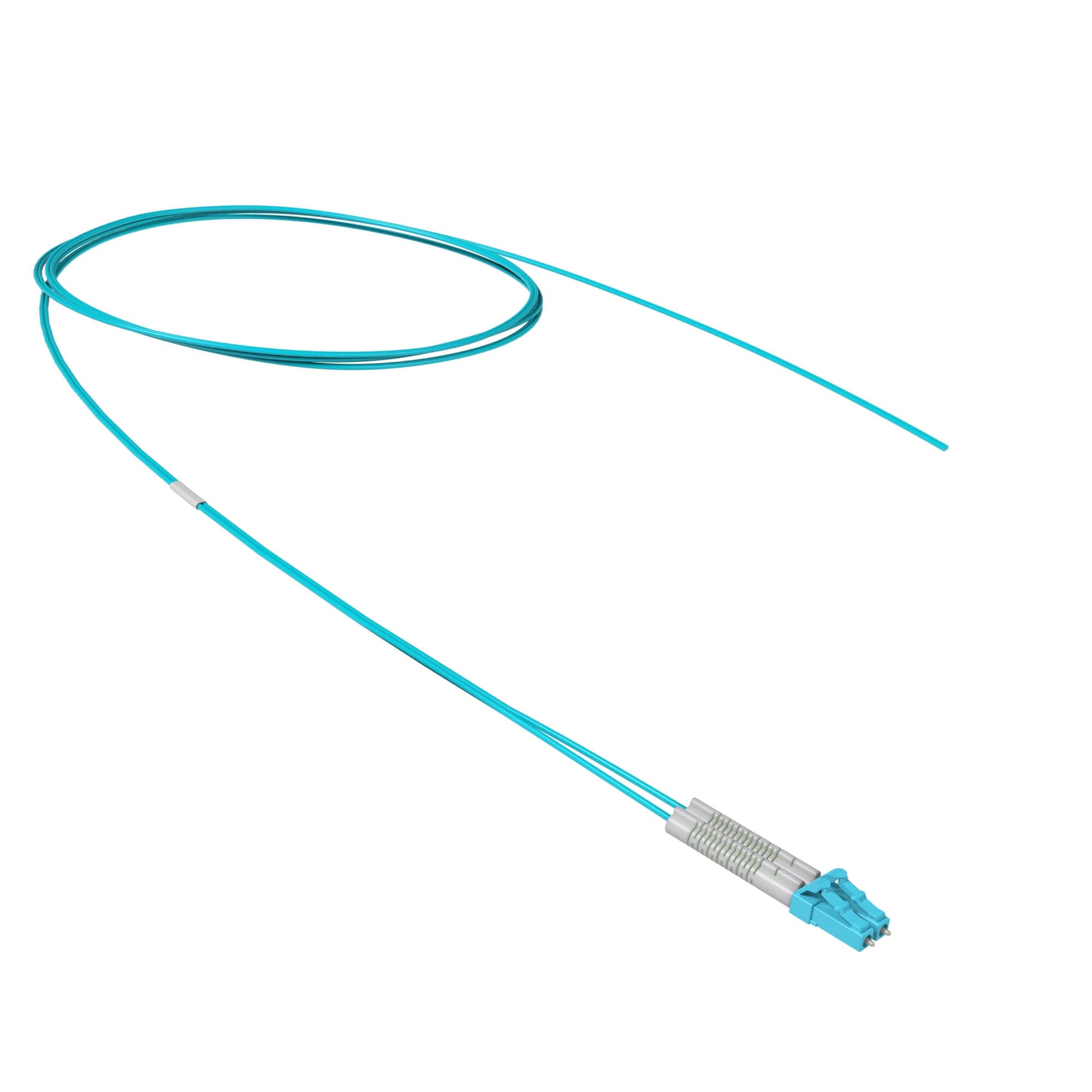 DKC Пигтейл оптический Duplex flexible boot LC/UPC - 50/125 (OM3),1,5 м