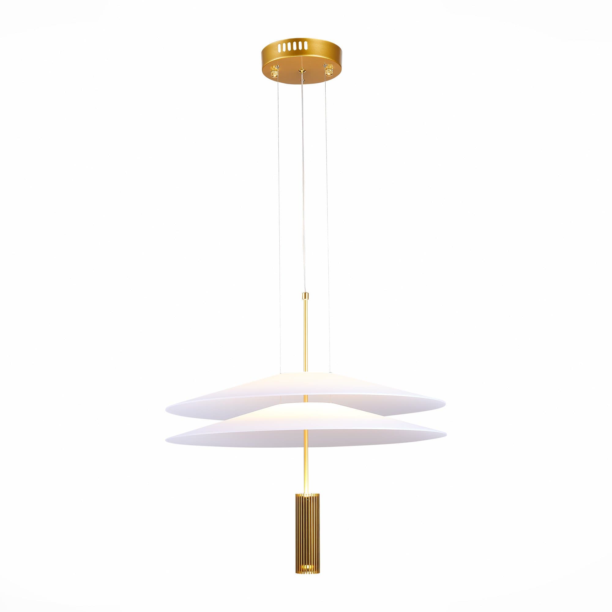 ST LUCE SL6101.203.01 Люстра подвесная Золотистый/Белый LED 1*10W 3000K