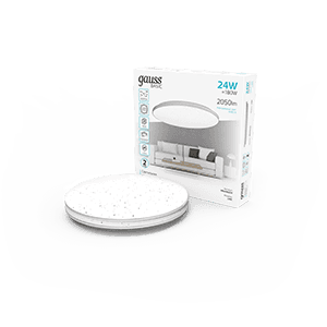 Gauss Светильник Basic Space Line НПС 24W 2050lm 4000K  220-240V IP20 330*75 LED 1/20 995440224