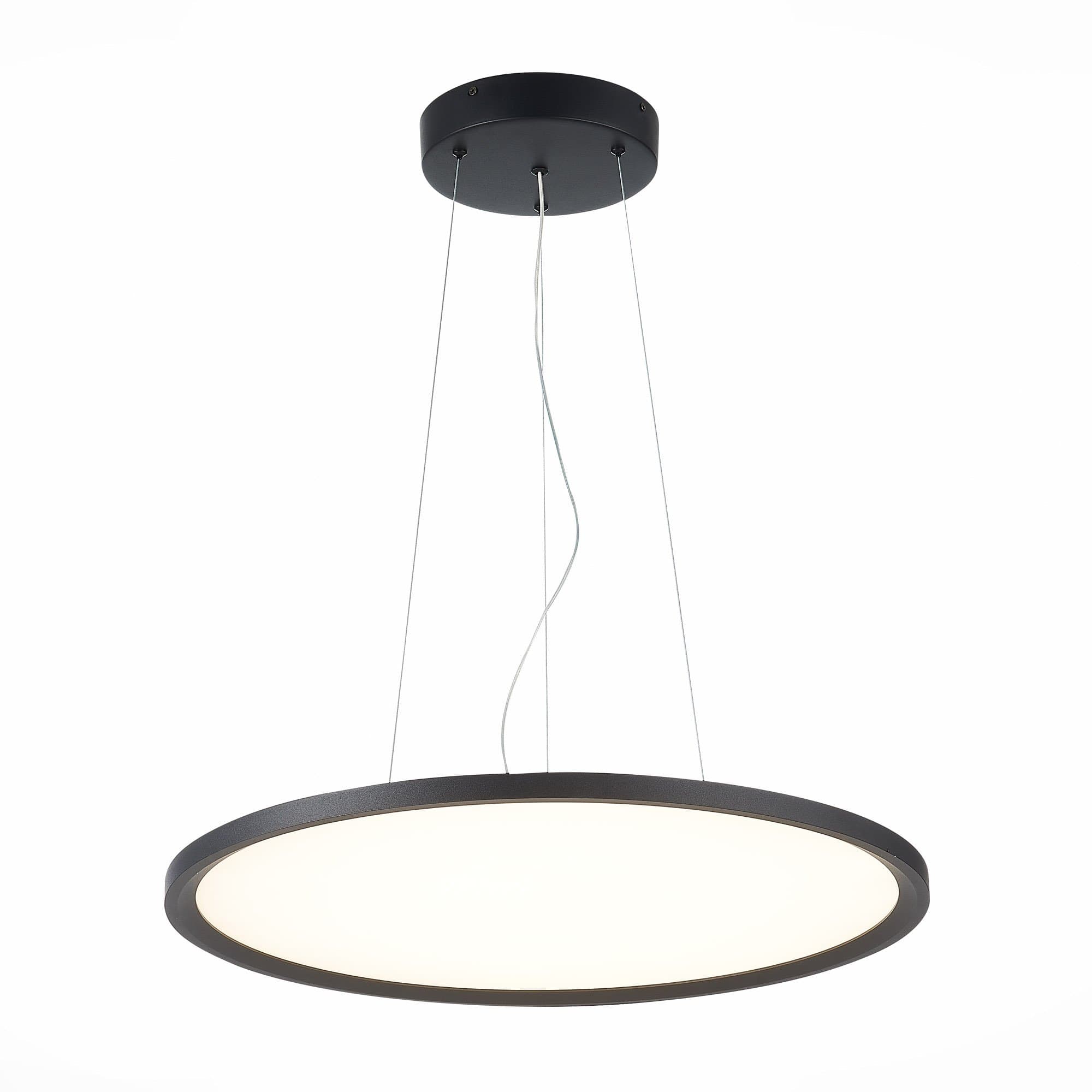 ST LUCE ST602.443.56 Светильник подвесной Черный LED 1*56W 4000K 5 040Lm Ra>80 120 IP20 D600xH36 90-265V
