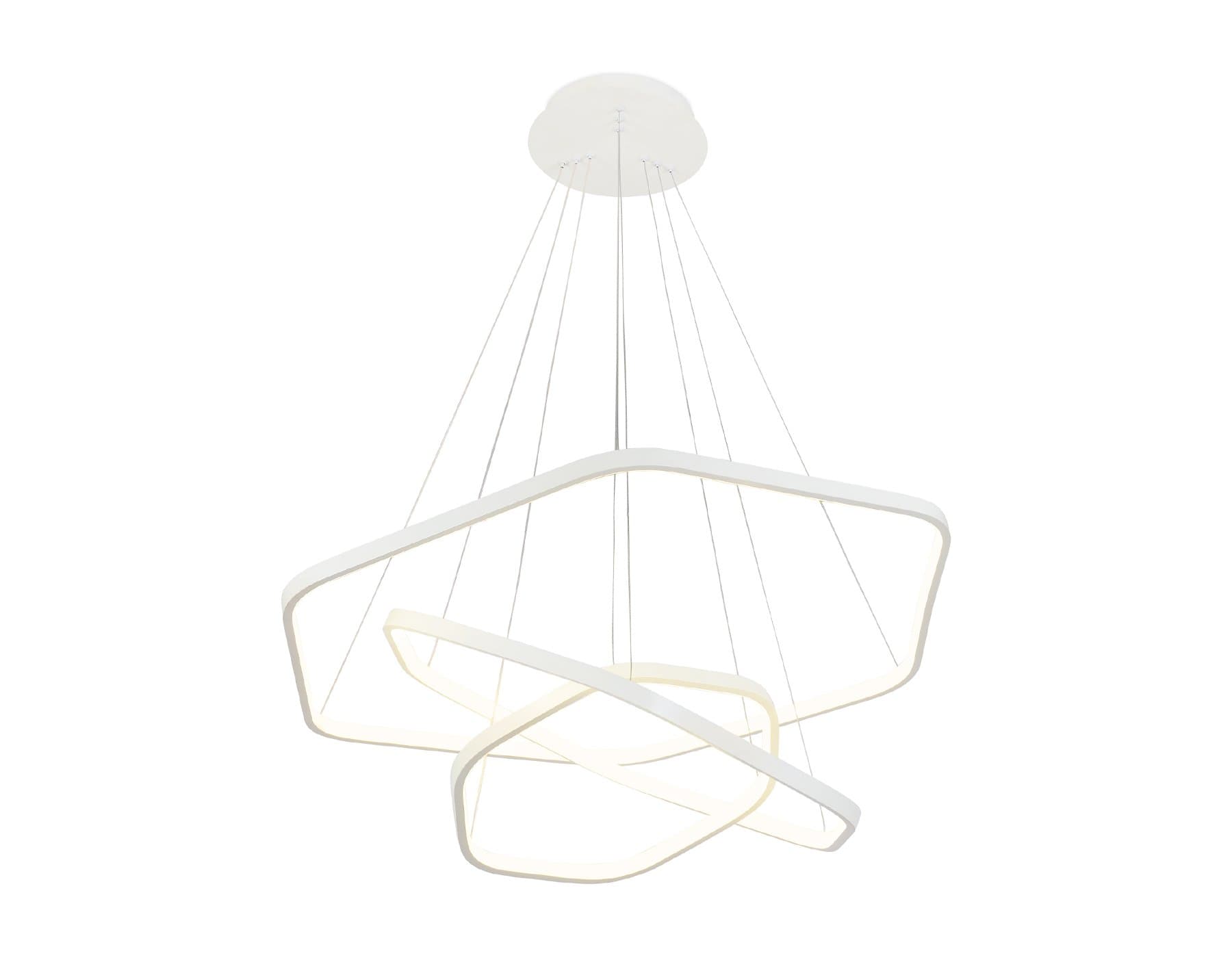 Ambrella Подвесной светодиодный светильник FL365/3 WH белый 88W 4200K D400/600/800*1200 (без ПДУ) — миниатюра 4