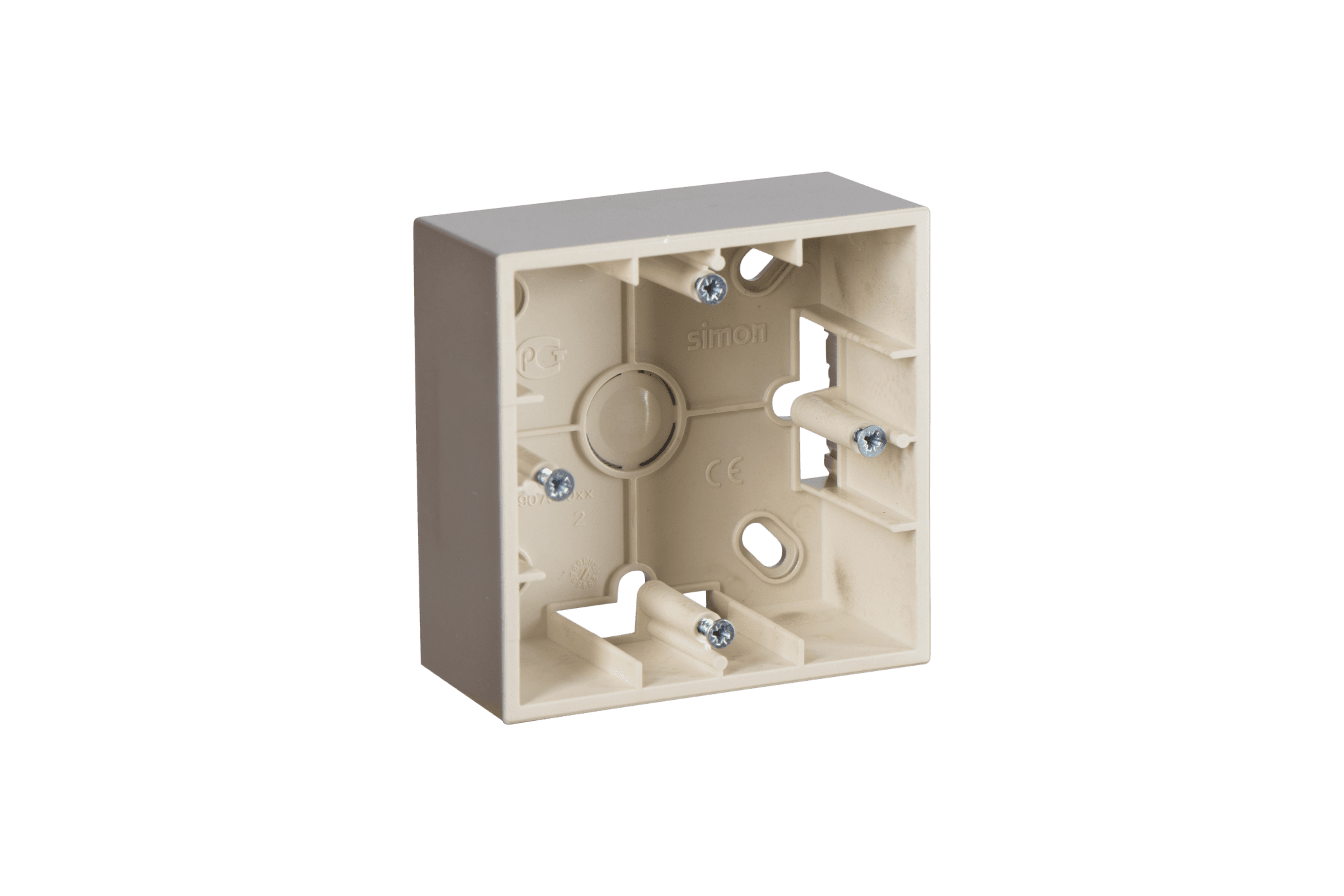 Simon 15 Шампань Коробка 1-ая для наружного монтажа 1590751-034 — миниатюра 2