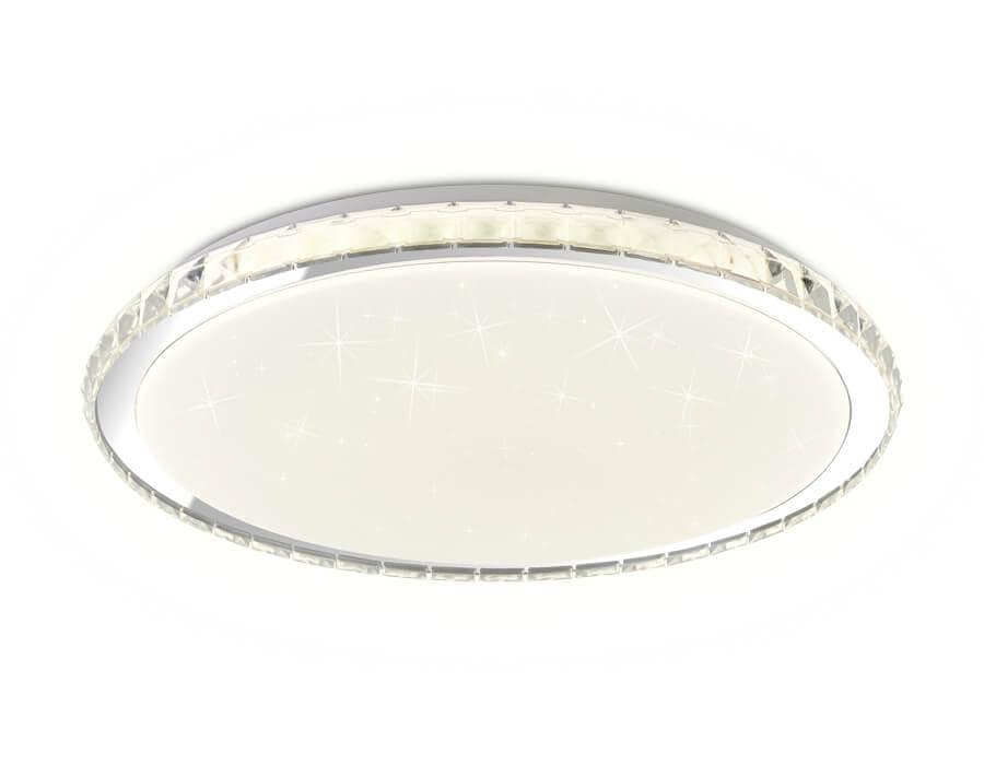 Ambrella Светодиодный светильник c подсветкой RGB FF502 CH хром 80W 3000-6400K D500*70 (ПДУ ИК) — миниатюра 2