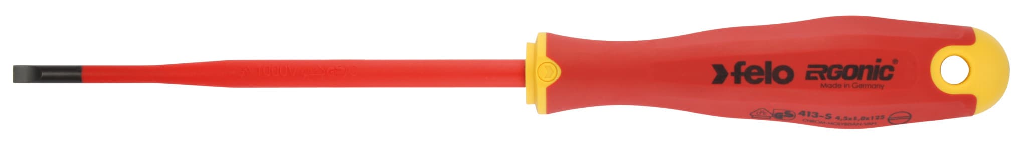 Felo Отвертка диэлектрическая SL 6,5х1,2 E-Slim Ergonic 41396590
