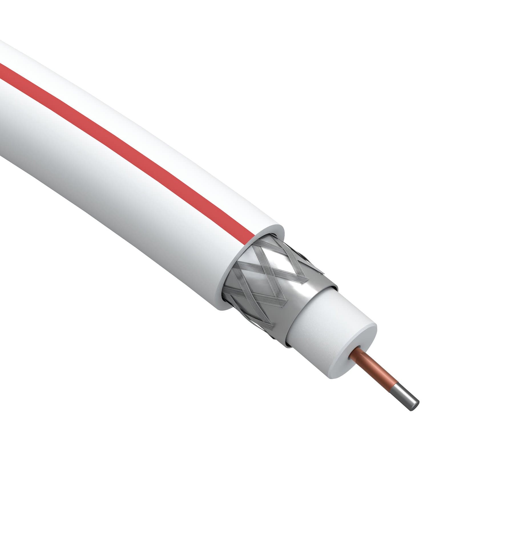 ЭРА SL-M-75-PVC100 Кабель коаксиальный SAT 50 M,75 Ом, CCS/(оплётка Al 75%), PVC, цвет белый, бухта 100 м