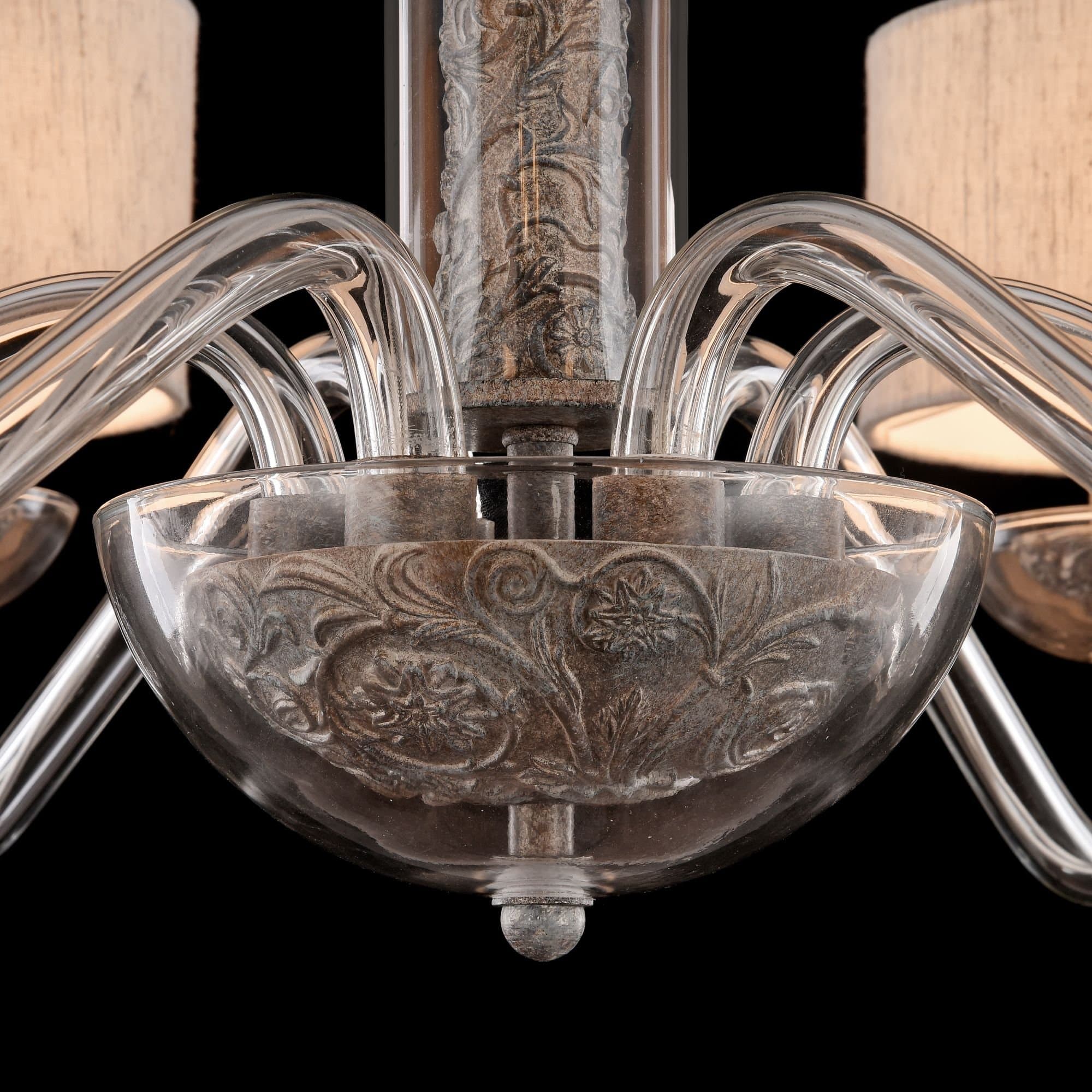 Maytoni Elegant Maryland Серый Люстра 6xE14 40W ARM526PL-06GR — миниатюра 6