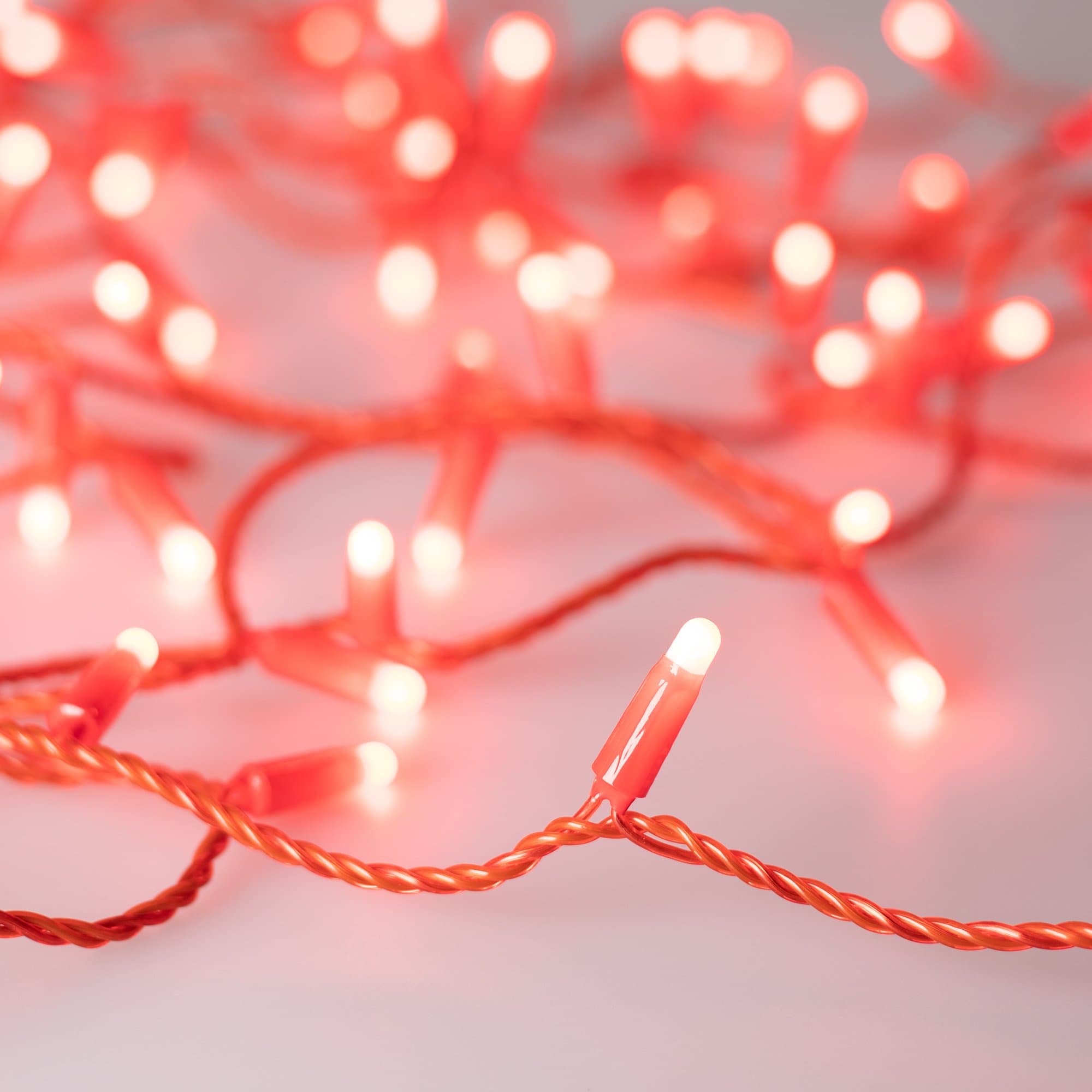 Arlight Светодиодная гирлянда ARD-STRING-CLASSIC-10000-RED-100LED-MILK-STD Red (230V, 7W) (Ardecoled, IP65) 028210 — миниатюра 1