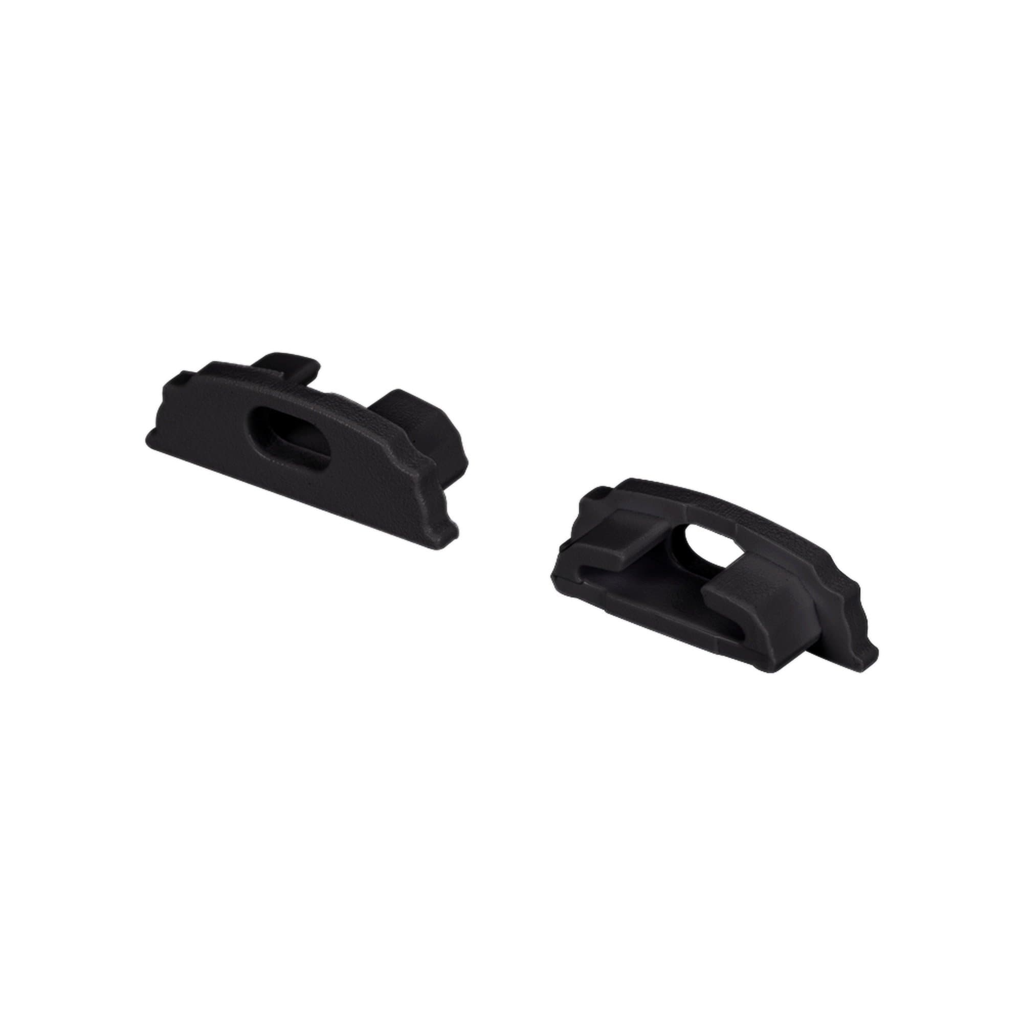 Arlight Заглушка ARH-BENT-W18 BLACK с отверстием (Пластик) 039589